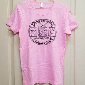 ✨HOST PICK✨🆕️OOAK Drink Draw Social Club LA EXCLUSIVE T-Shirt SDCC Comic Con
